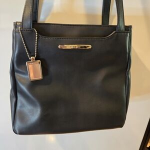 NWOT Nine West Black Leather Shoulder Bag